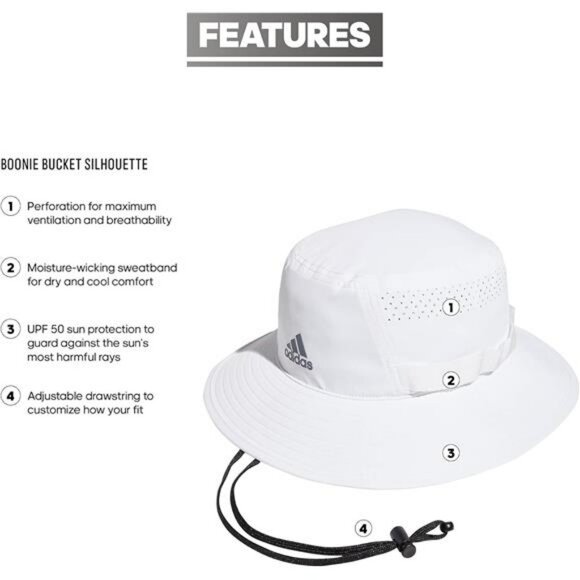 Mens bucket hat wide brim sun hat hiking fishing beach outdoor boonie cap - Picture 2 of 7